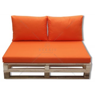  Μαξιλάρια για παλέτες σε πορτοκαλί χρώμα.